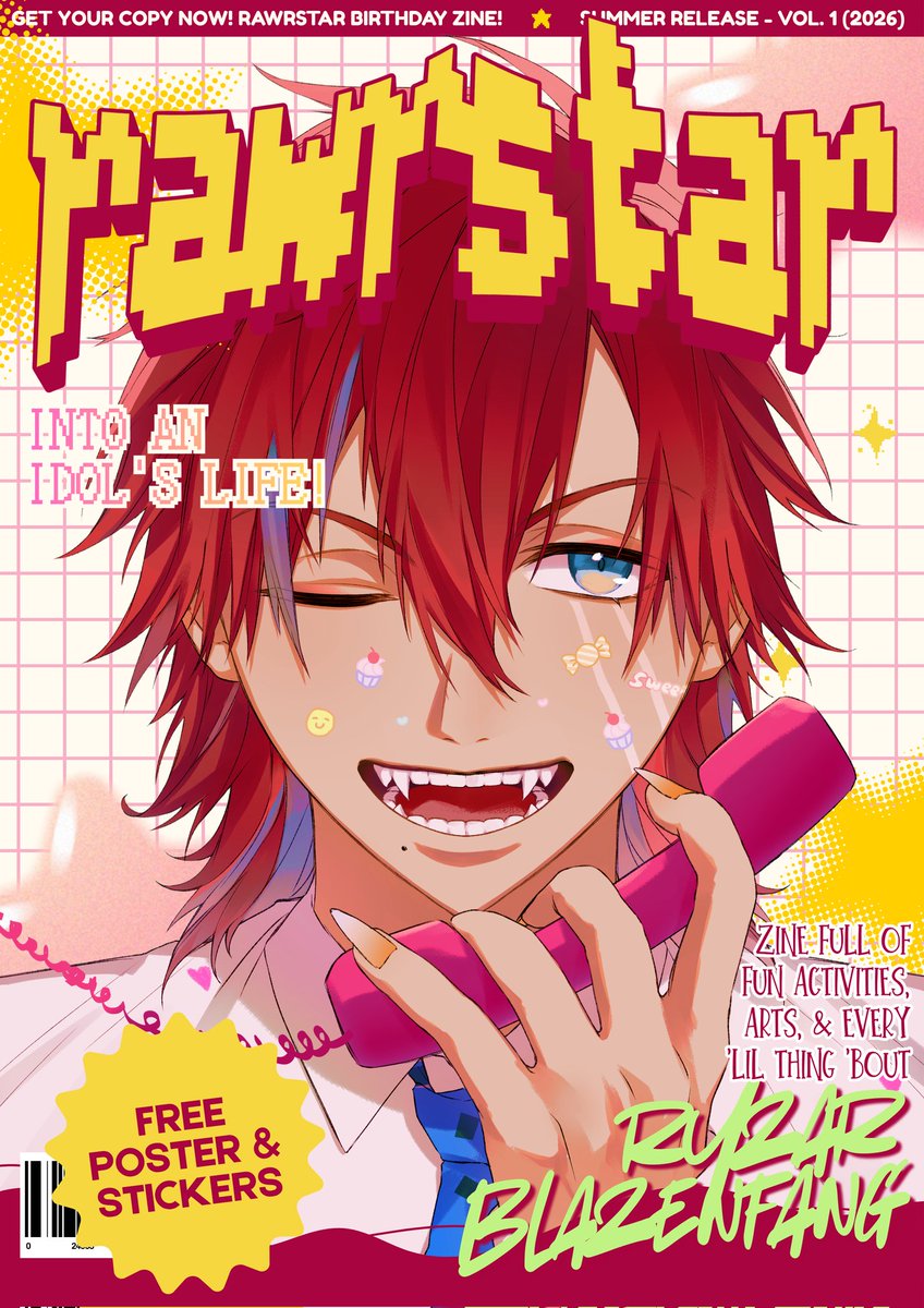 blazenclips's tweet photo. Have you seen this dinoboi? He is such a RAWRSTAR! 🤩

In celebration of Ryzar's birthday, here's our first volume of the RAWRSTAR zine— filled with scrumptious arts, fun activities, and surprises!

GET YOUR COPIES NOW! 
#RyzAndShine2026
#OneHeckOfABirthday2026 https://t.co/QtrK39xou3
