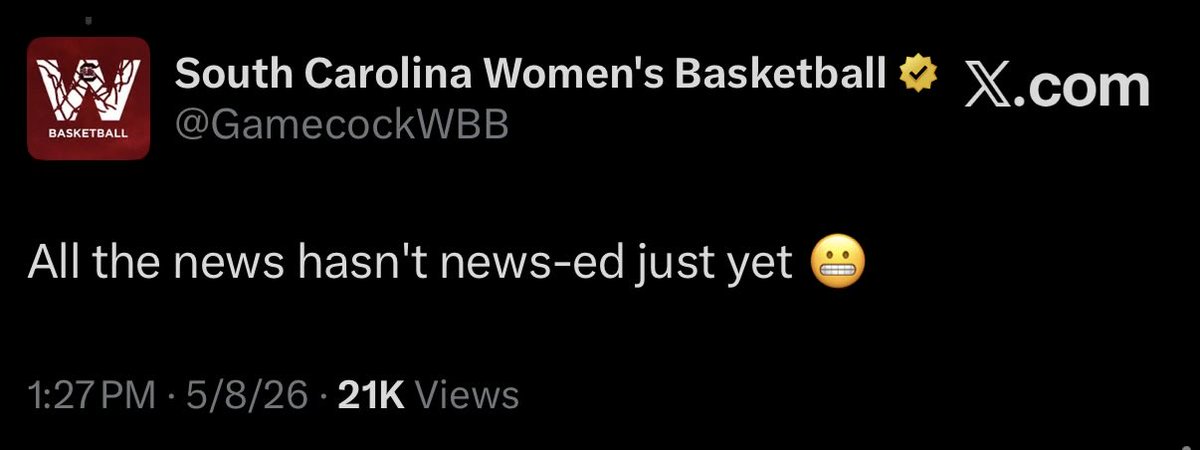 GamecockWBB's tweet photo. A baker’s dozen 🤙 https://t.co/oFOOQMkwtC