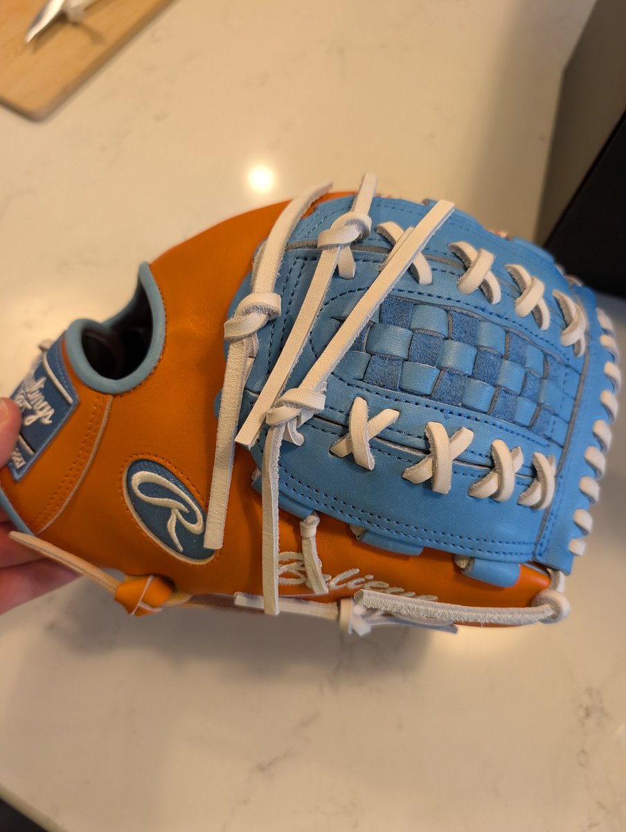 redtnsv's tweet photo. @RawlingsSB what a mitt. My @Vol_Softball loving daughter is going to have a non stop smile. #vols  #ladyvols https://t.co/pgdFWd0Zv4
