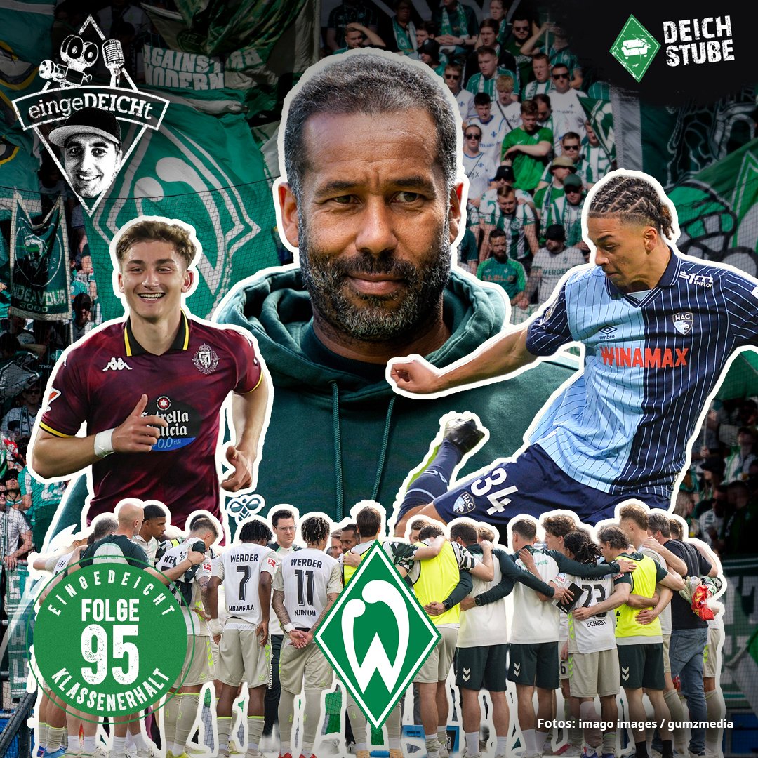 DeichStube's tweet photo. Klassenerhalt ✔, Trainer-Benotung und #Werder-Neuzugänge-Check | @eingeDEICHt 95 ist online!

🎬: https://t.co/zvAbtkwPX6
🎧: https://t.co/UlkYm02Phy https://t.co/IrBwQljetZ