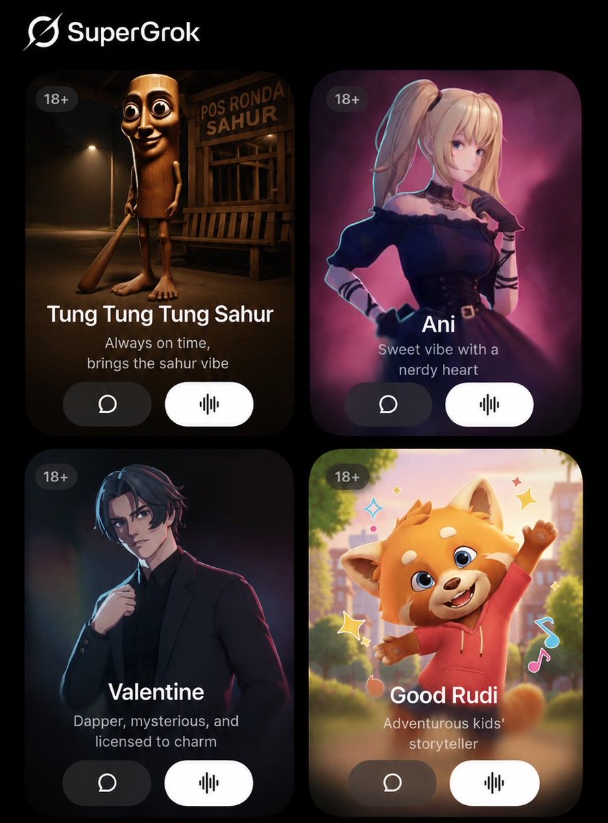 staticctrades's tweet photo. the only way for grok to claim their spot at the top is for them to make a tung tung tung sahur companion 😔 https://t.co/T8lUg06r5v