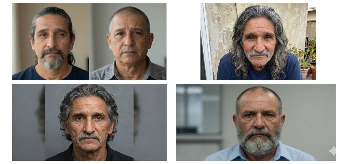 SafeSeaside's tweet photo. Nancy Marks, a Seaside Teacher’s Aid, was murdered by Juan Antonio Beltran Lopez in 1999. Help us find him! AI generated age progression possibilities below: https://t.co/sLsovwnhsx