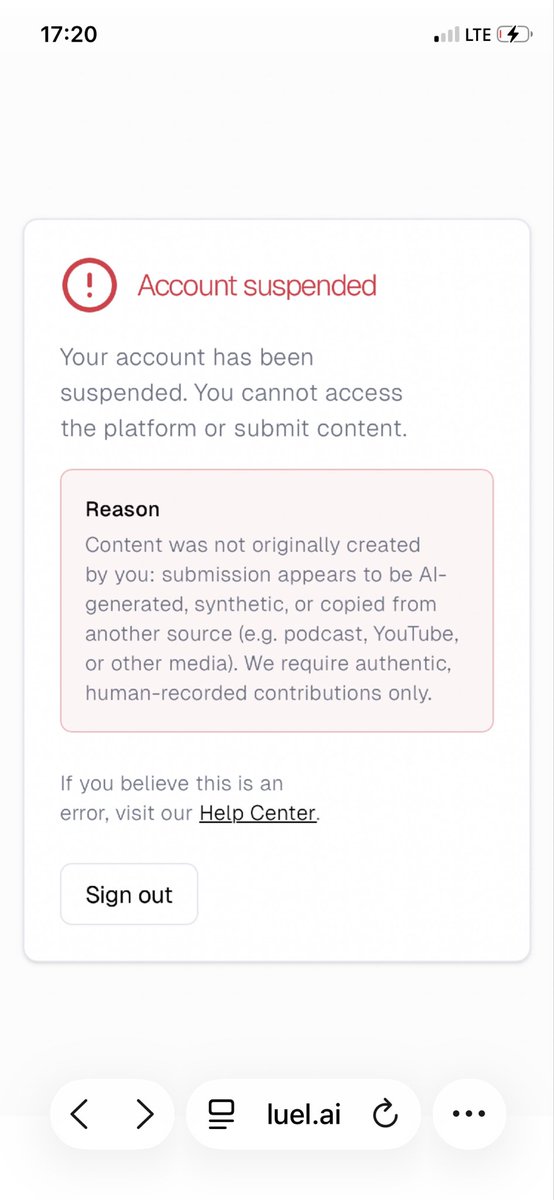 OdetundeToni's tweet photo. @0xAdesola Myself and my partner got suspended. We didn’t use AI or script but we still got suspended https://t.co/D2btMvWO35