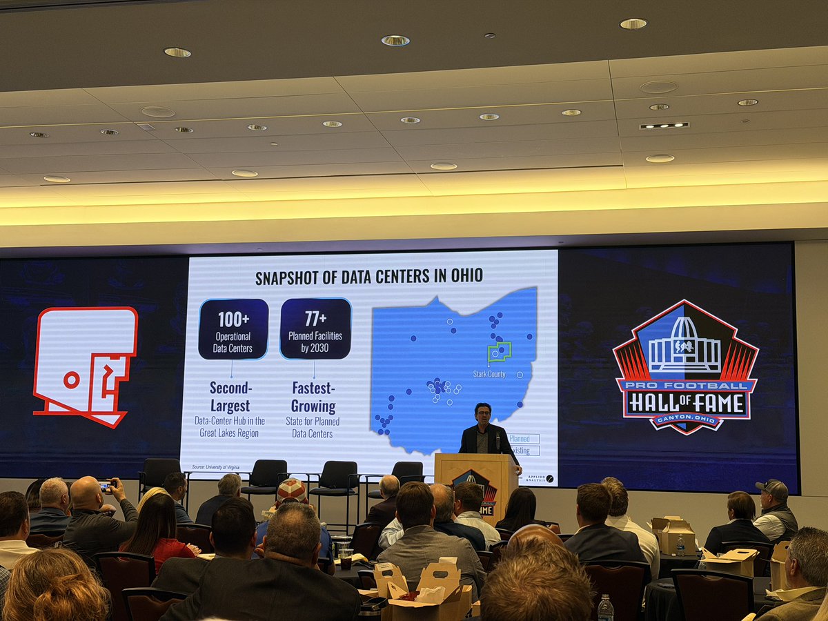 McKinleyStrtgy's tweet photo. Participating in a presentation on Data Centers in Ohio with leaders from Stark County Government and business. https://t.co/amigS8qJro