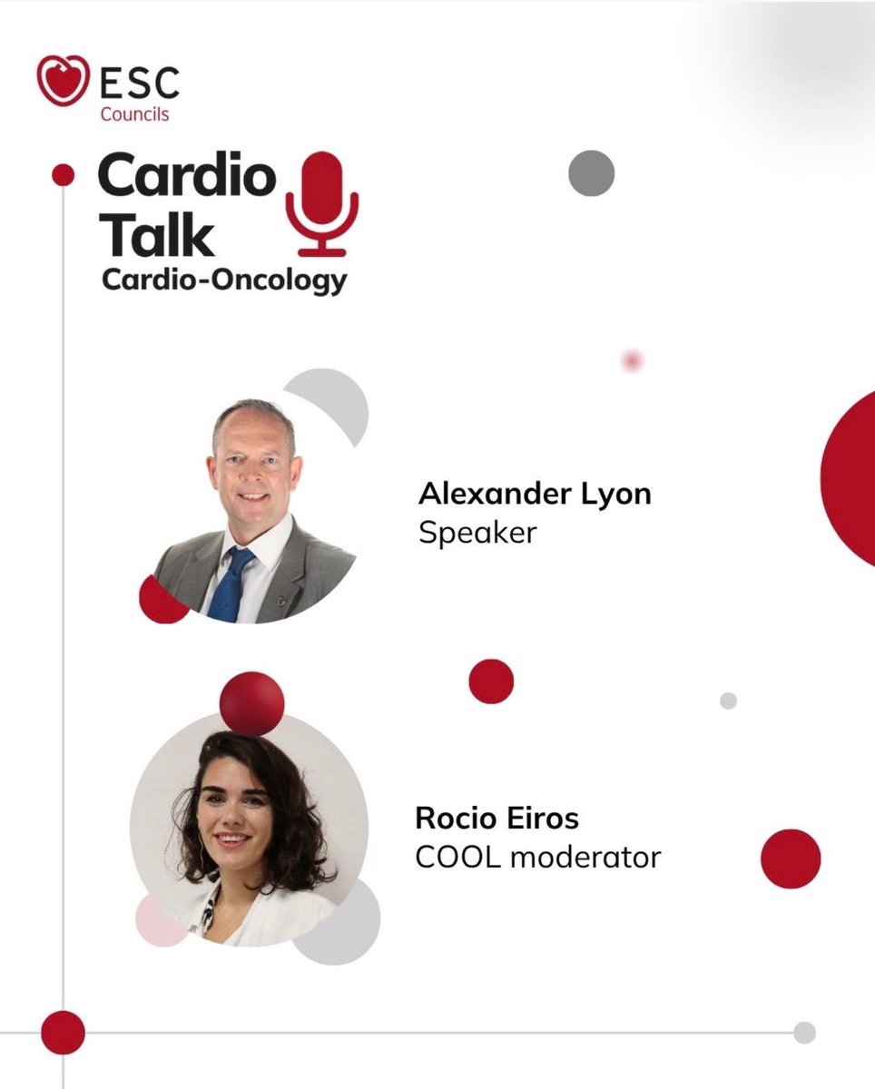 ESCardioOnco's tweet photo. 🎙️The 1st episode of ESC CardioTalk: Cardio-Oncology is now LIVE🫀🩺
‘Which Patients Should Receive Pre-Treatment Cardiac Screening Before Chemotherapy or Immunotherapy?’
Discover expert insights and stay updated with the latest discussions🌍
👉Listen now https://t.co/YvILtCLtBf https://t.co/odRiQMDXES