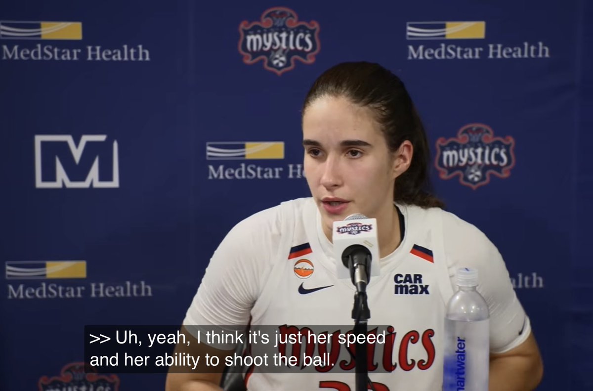 karen__lucia's tweet photo. Sonia Citron talks about Marine: It's difficult to guard and she'll make three-pointers right in your face 🗣️ https://t.co/OnQBootErh