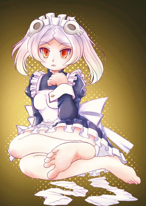 マリーかわいいよね (2018年の過去絵 微調整) #メイドの日 +2