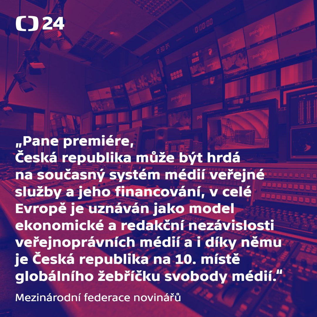 Newsroom ČT24 tweet media