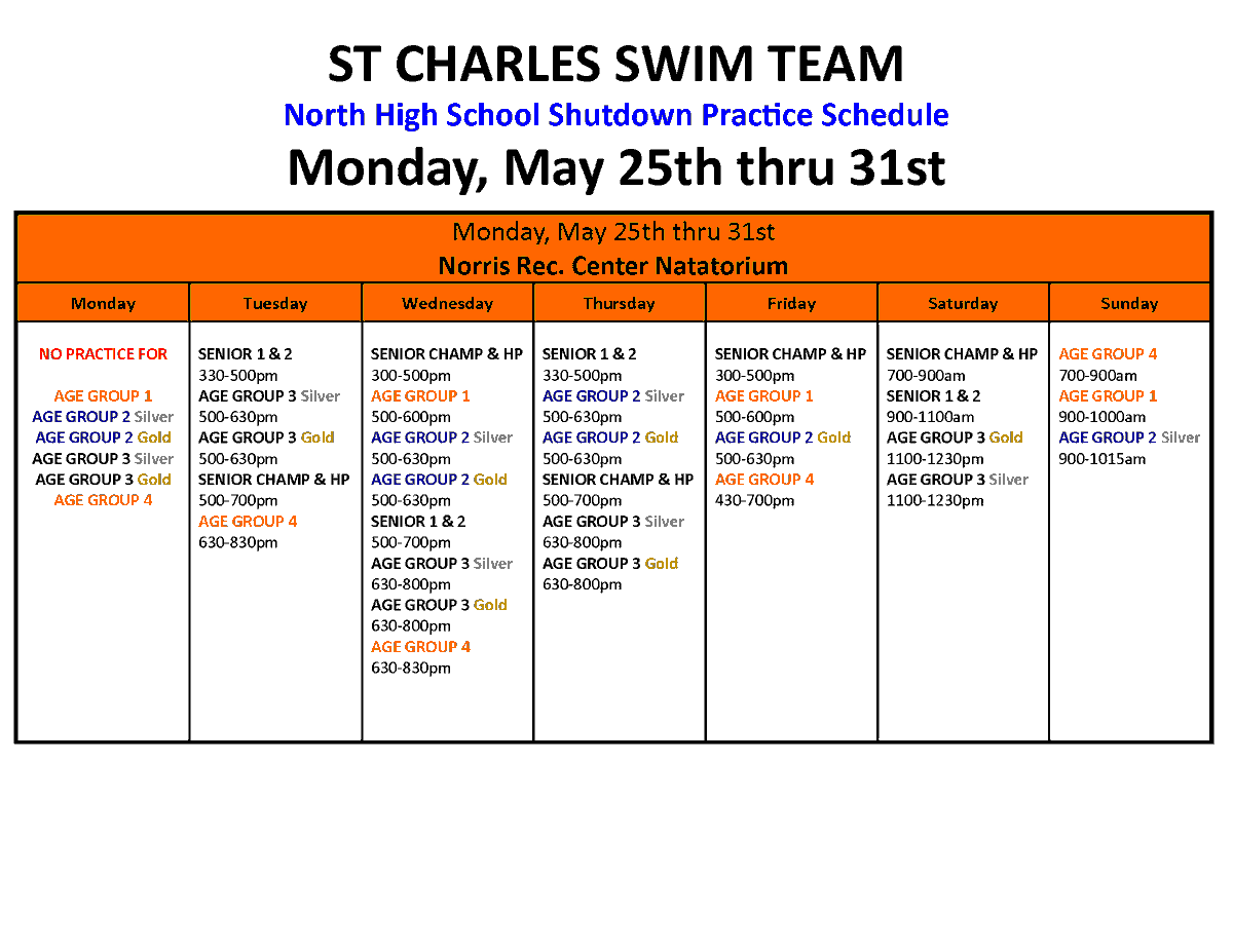 SCSTSwimming's tweet photo. Practice Cancellations / Changes (05/11/26)​​​​​​​​​​​​​​​​​​

PRACTICE CHANGE Monday May 18 thru 31 due to maintenance at SCN HS pool. Schedule has been updated LINK, https://t.co/FfisFKPmYa

PRACTICE CHANGE Monday, June 1st SCST will be moving to our Summer Practice Schedule. https://t.co/t1LSEdK3y5