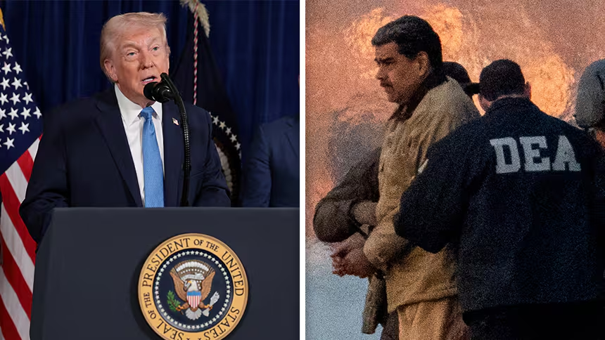 MarioNawfal's tweet photo. 🇺🇸🇻🇪 Trump says he is "seriously considering making Venezuela the 51st U.S. state"

In a phone call with Fox News this morning, Trump said there is $40 trillion in oil in Venezuela and that "Venezuela loves Trump." 

Canada was a joke. Greenland was a negotiating tactic. Venezuela has $40 trillion in oil and a sitting government installed after a U.S. military abduction.

This one feels different. Is he serious?

@BillMelugin_