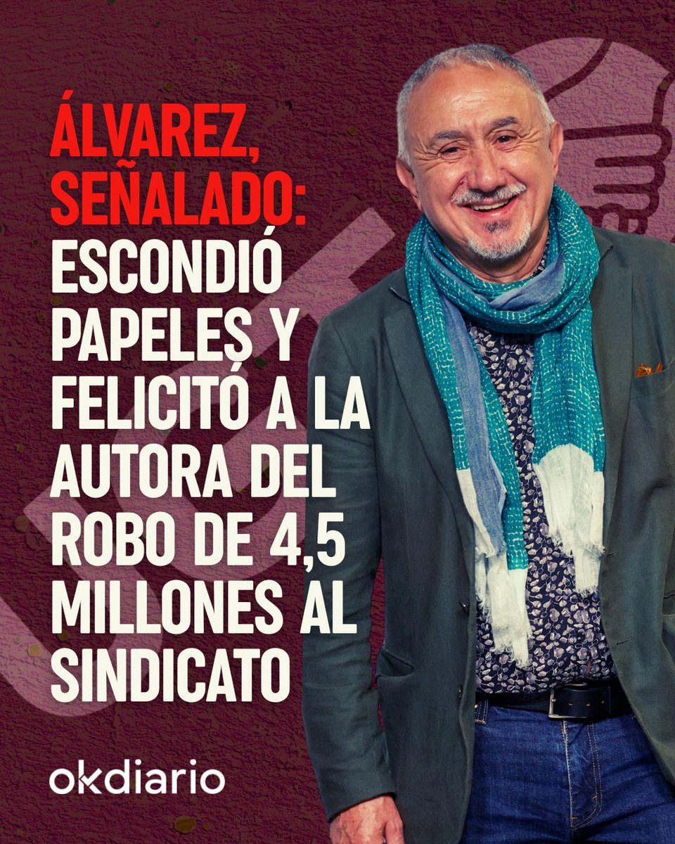 💥 Pepe Álvarez (UGT) escondió papeles y felicitó a la autora del robo de 4,5 millones al sindicato

📲 Noticia completa: LINK IN BIO
