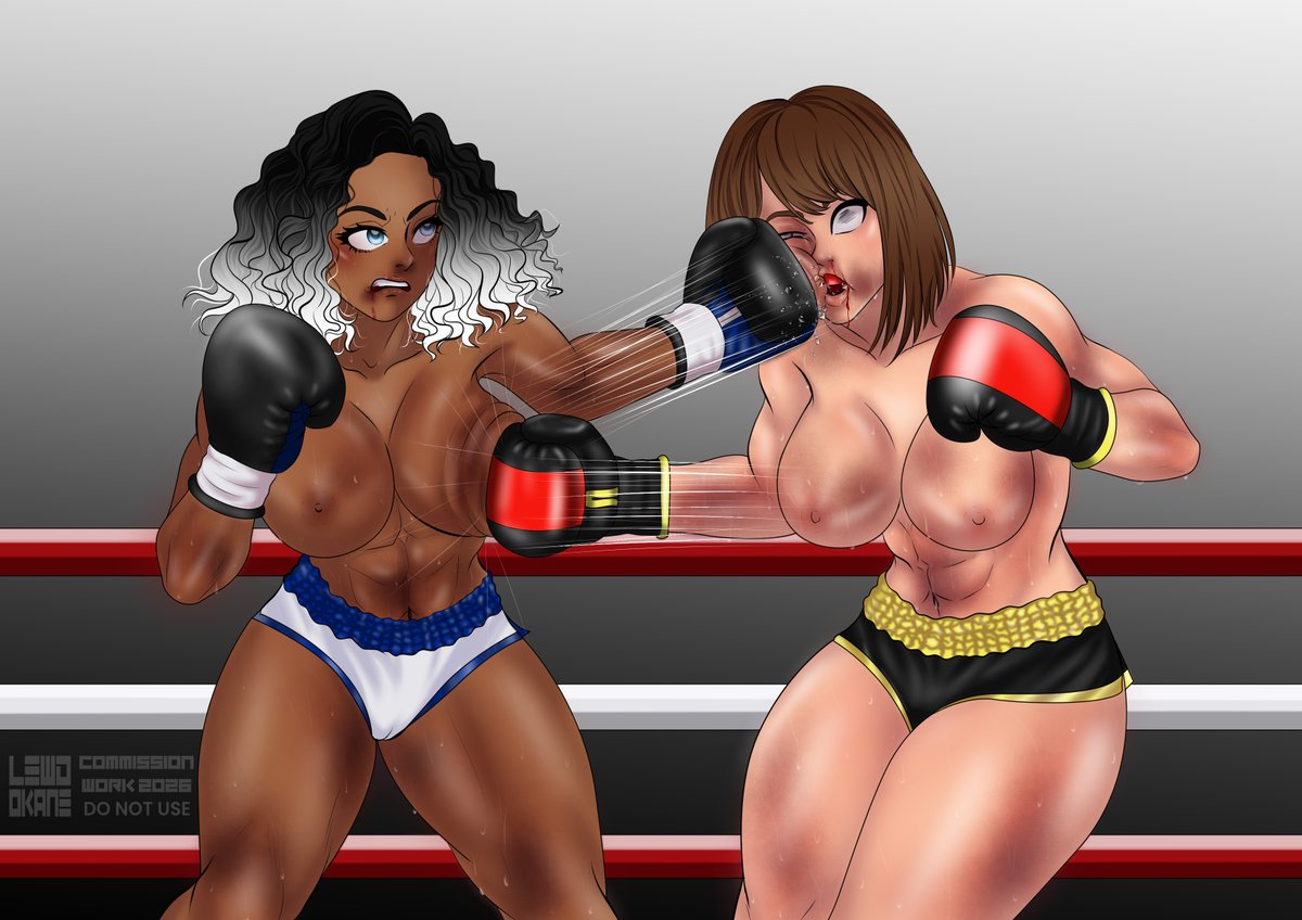lewdokane's tweet photo. Special boxing girls Commission for @ADude57958225 
🥊Erica VS Petra🥊

#boxing #commission #originalcharacter #femaleboxing #muscle #toplessboxing https://t.co/aO2t1ZVSc8