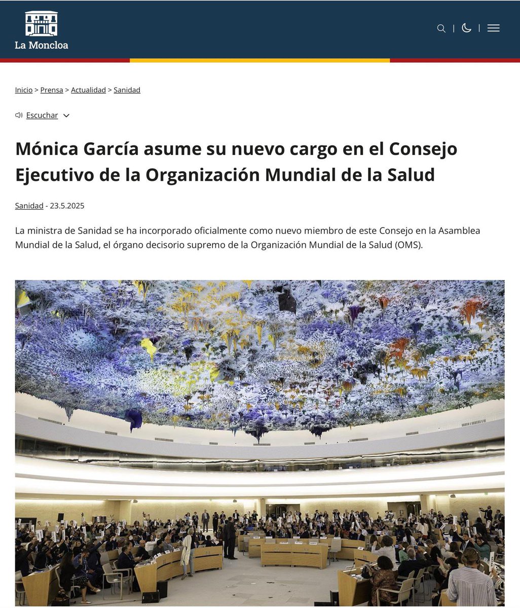 mariajocesm's tweet photo. ❌ A los médicos del SNS: incompatibilidades y exclusividad.

A Mónica García: 
•Ministerio
•Candidatura política en Madrid •Nuevo cargo en el Consejo    Ejecutivo de la OMS.

Curiosa forma de entender los privilegios. https://t.co/kV6Tth0lub