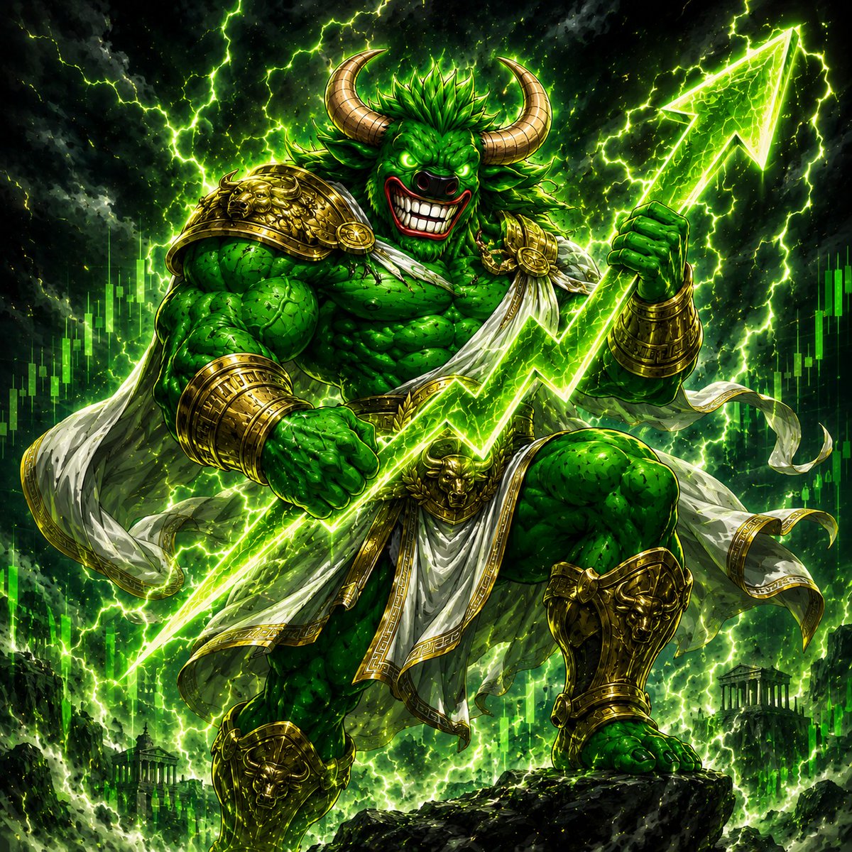 bullbasecoin's tweet photo. Unleashing divine power! ⚡ $BULLONBASE, the Bull God of the Storm, wields a lightning bolt shaped like the market chart, commanding the elements and the future!

https://t.co/S1NVDWCRYh https://t.co/rrq6HYhvNA