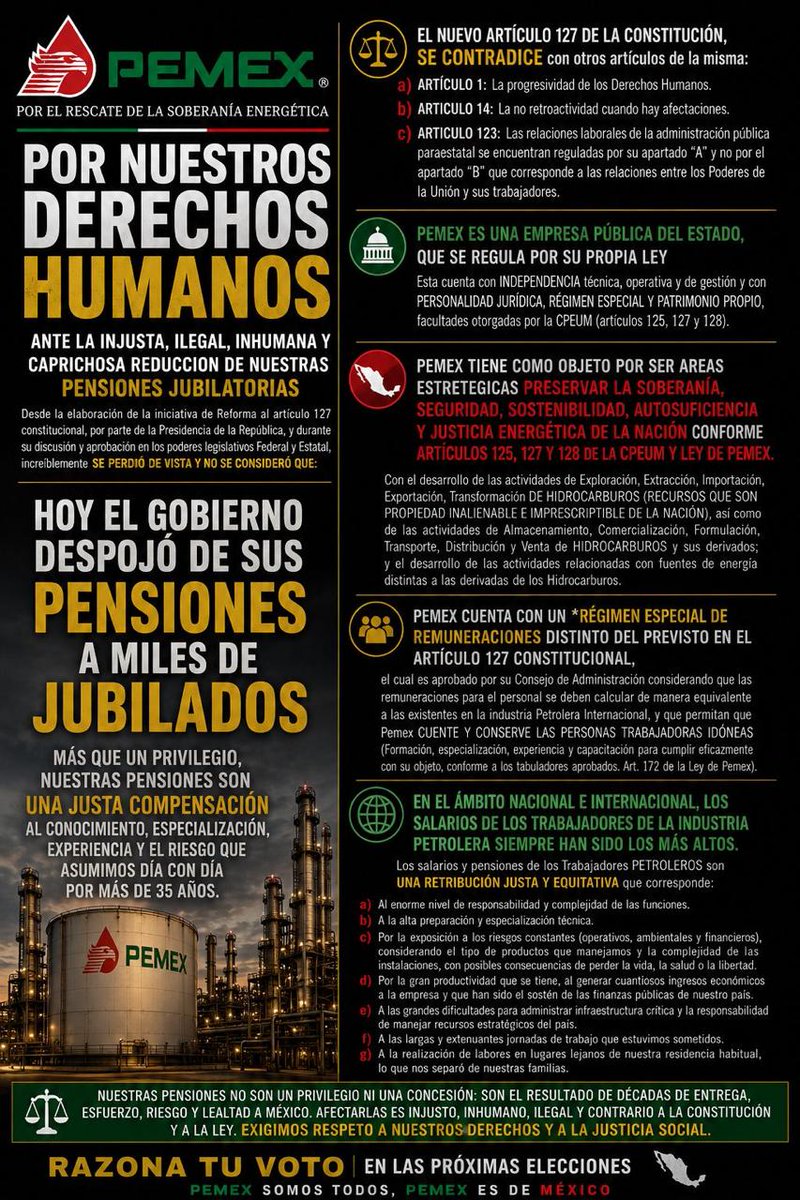 Asociaciones de Jubilados de Confianza de Pemex tweet media