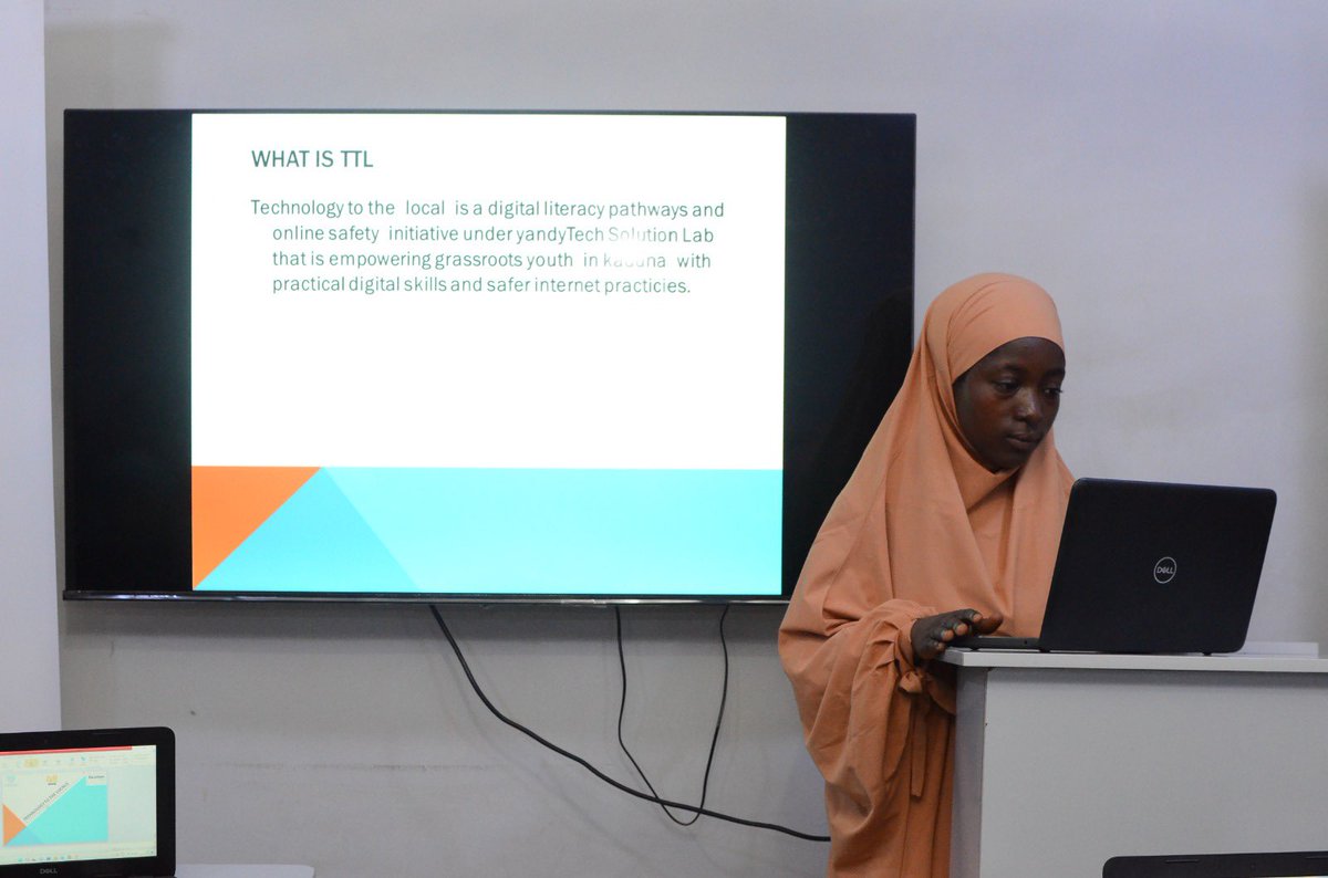 SolutionLabNG's tweet photo. TTL participants presented individual slide projects showcasing what they’ve learned so far, from Marvin’s Beacon to Microsoft Word, Excel &amp; digital security.
This week’s focus: Automation &amp; AI prompting, including practical ways AI can improve daily activities  
#TTL #AI #tech https://t.co/ab5kCrIXUp
