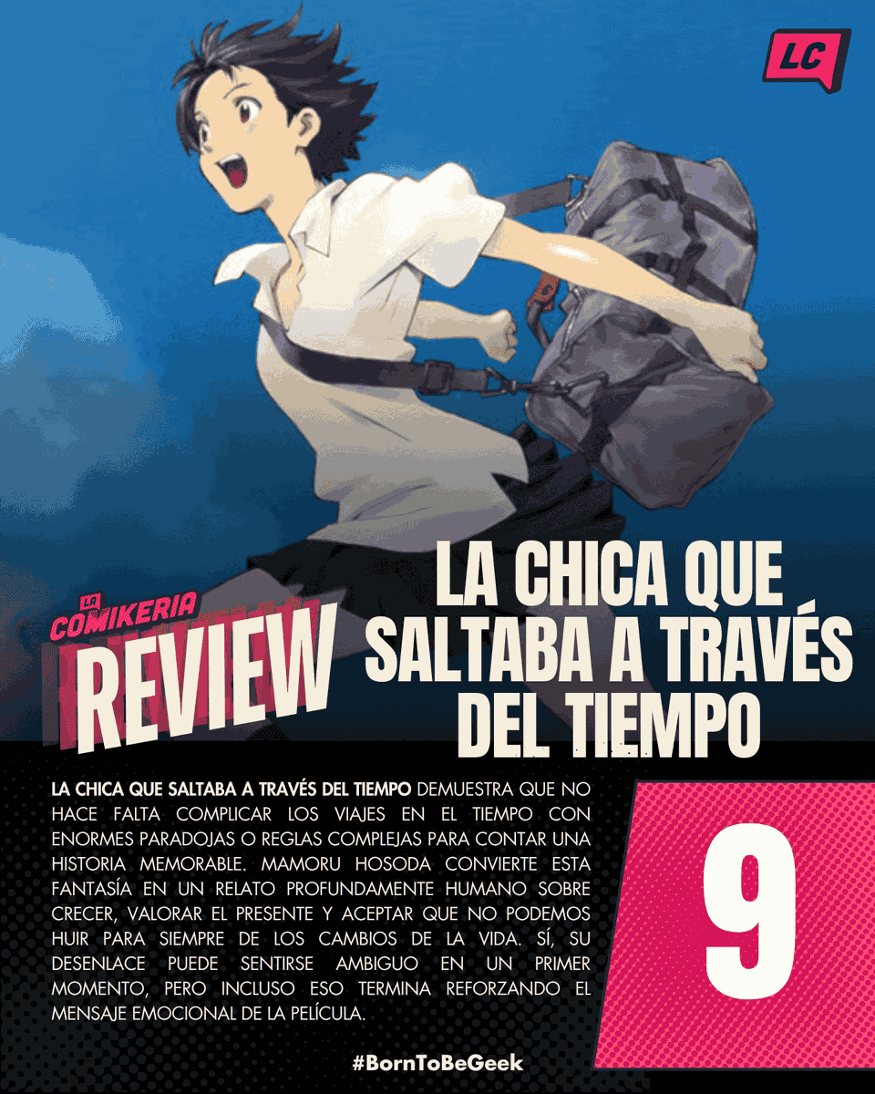 LaComikeria's tweet photo. #ANIME ⏳  #LACHICAQUESALTABAATRAVÉSDELTIEMPO - #Reseña

 Un clásico eterno de #MamoruHosoda vuelve a emocionar en pantalla grande

#BornToBeGeek 

📖 Lee la #review completa aquí   https://t.co/nD9VZvDEAP https://t.co/WfzDdHhhJG