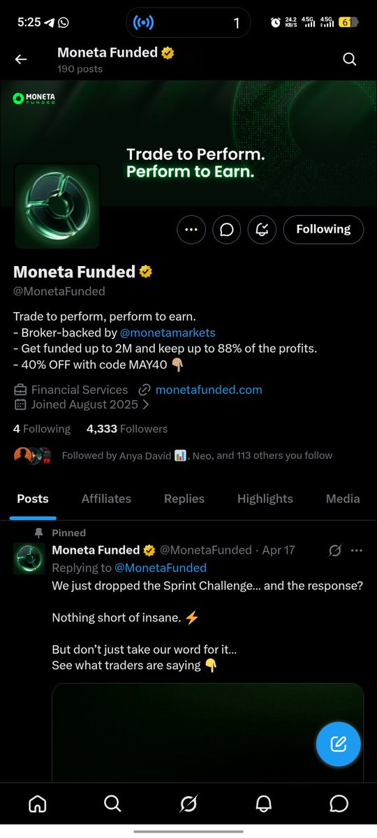 Daniel_Ebukka's tweet photo. @NAJIBABDUL02 @MonetaFunded @neo_prime77 @Traders_Waves @atwofgo @ibnmuax_fx @jekzcharlez @New_owner1 @AnyaSobe
@chukwu_diebube 
@Forex__Unlocked 

Swifty Done My Boss 🙌🏽 https://t.co/bnQMKVaQJL