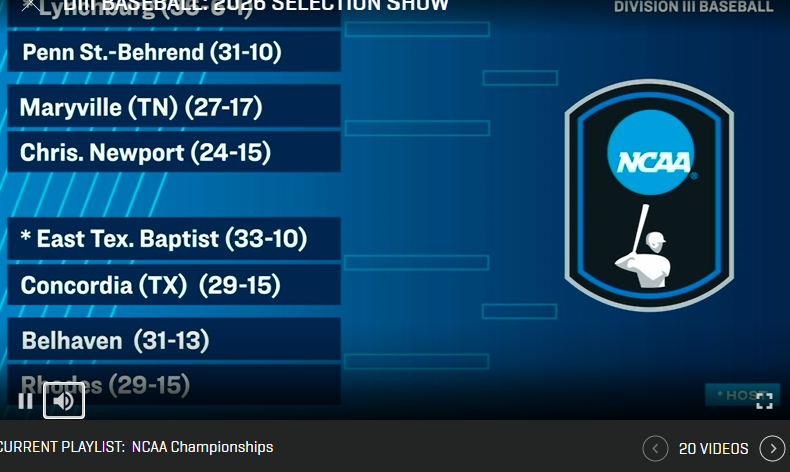 SCAC_Sports's tweet photo. #SCACBsb | 🚨BREAKING 🚨 #SCAC Tournament Champion @CTXAthletics will square off against host @GoETBUTigers to open play in the @NCAADIII Baseball Championship!⚾️
#SCACPride | #d3baseball https://t.co/ZDFvWwUIuT