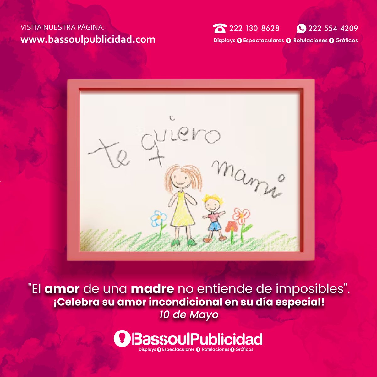 BassoulP's tweet photo. El amor de de una madre no entiende de imposible 🥰
Bassoul Publicidad desea un maravilloso día de las madres.
#bassoulpublicidad #diadelasmadres #publicidad #displays https://t.co/SVlpvOXU8s