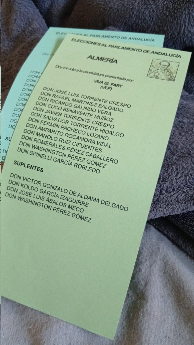 rutz_idk's tweet photo. Estan raras las papeletas #EleccionesAndalucía #elecciones https://t.co/BJXcHogToi