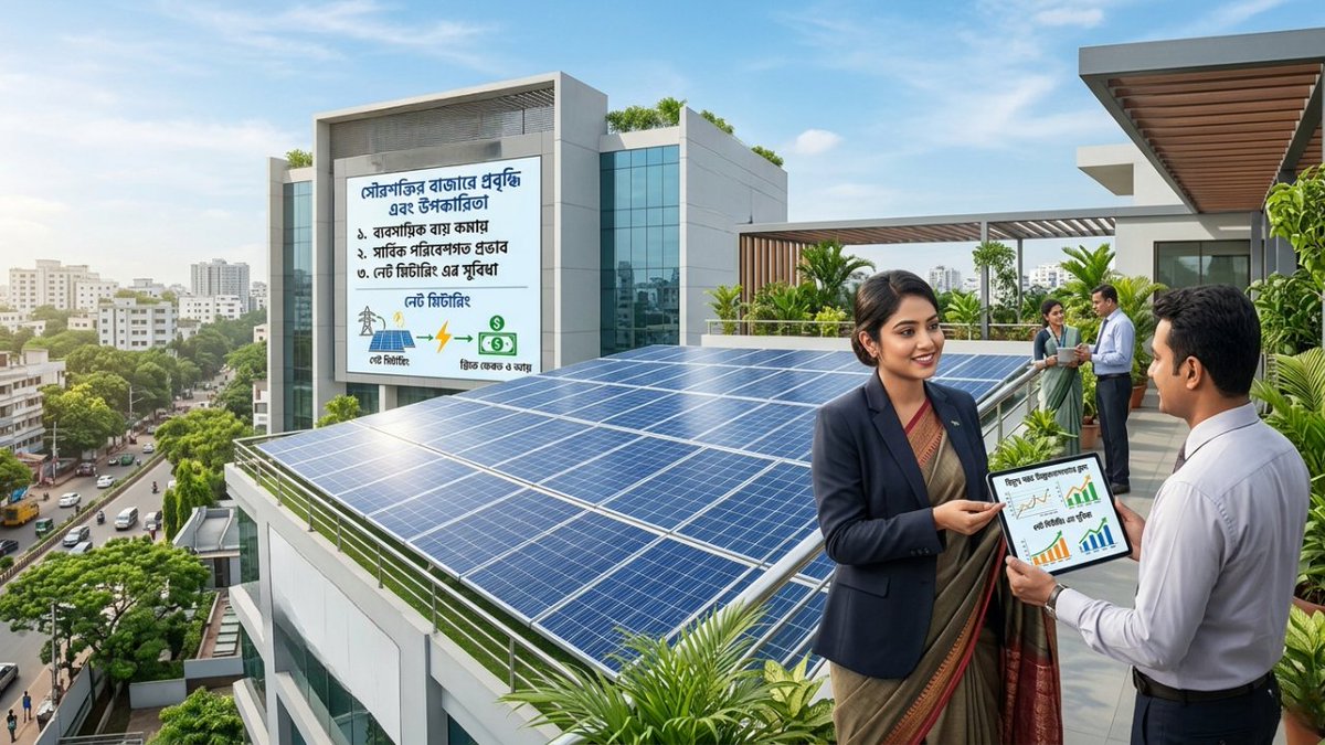 FrostecSolar's tweet photo. সৌরশক্তি: আপনার ব্যবসায়ের জন্য সূর্য্যর শক্তি
নবীন প্রযুক্তি এবং সৌরশক্তি আপনার ব্যবসার গতি বাড়াতে পারে। নেট মিটারিং এর মাধ্যমে খরচ সাশ্রয় এবং আরো লাভভোগের সুযোগ পান। বিস্তারিত জানুন!
আজই শিখুন কিভাবে আপনার ব্যবসায় এই প্রযুক্তিগুলো কার্যকর করুন!
#সৌরশক্তি  #নেটমিটারিং https://t.co/sOfXCWZHTg