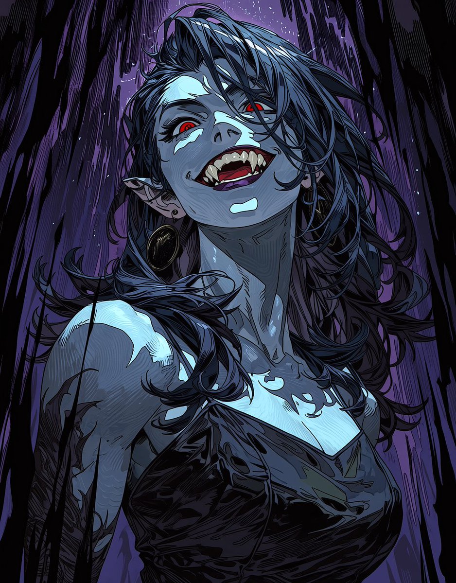 Vampire Art #AIArt #AIイラスト #AIgirl #Vampire #midjourney #aiGallery