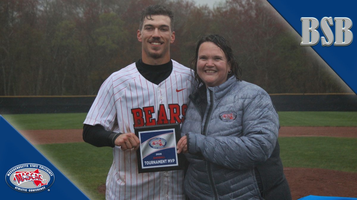 mascacsports's tweet photo. .#MASCAC Baseball Weekly Awards 5/11
Player- Ryan Flaherty, @bsubears
Pitcher/Rookie- Matthew Almeida, Bridgewater State
https://t.co/qYaEQ9Ew5G
#D3baseball #MASCACpride https://t.co/ZN63MUiC8O