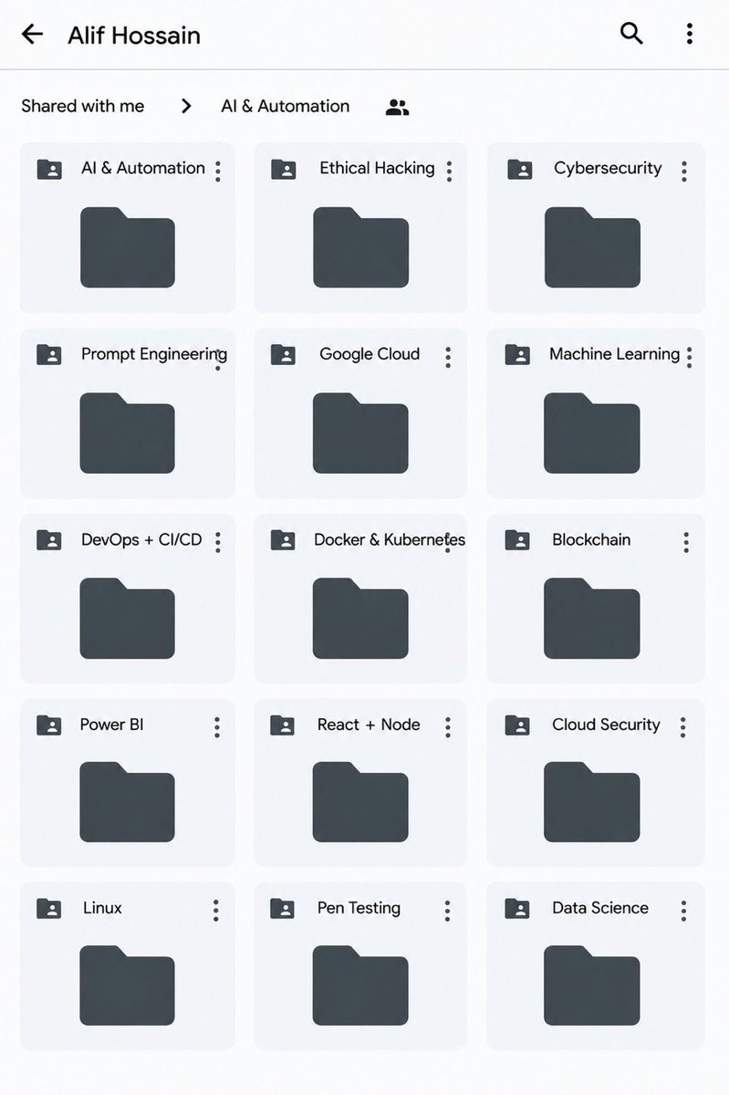 ethanwith_AI's tweet photo. All Paid Courses (Free for First 4500 People)

 𝗣𝗮𝗶𝗱 𝗖𝗼𝘂𝗿𝘀𝗲 𝗙𝗥𝗘𝗘 (PART - 1)
 1. Artificial Intelligence
 2. Machine Learning
 3. Prompt Engineering
 4. Claude,Chatgpt,Grok
5. Data Analytics
6. AWS Certified
 7. Data Science
8. BIG DATA
9. Python
 10. Ethical Hacking

(72 Hours only )

Like + RT + comment ' Drive '

Must Follow me so I can DM you.