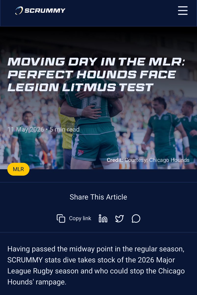 scrummyapp_'s tweet photo. Big Read @usmlr 🗞️

Undefeated, unshaken, and headed straight into the storm. @HoundsChicago don’t just lead the pack they are the standard. Now comes the real test, here comes the boom… the @CalLegion Boom 💥

https://t.co/3jBaFIvKGL https://t.co/G01g0FOk6S