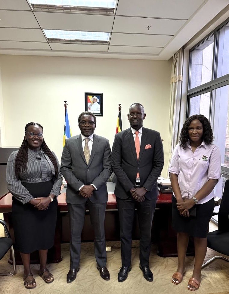 KennethOmona's tweet photo. With my very able office managers; Daniel , Anita and Lillian ,we cleared our desk today 11th May 2026.  I thank them most sincerely for the job well done.We head for the swearing in of our Commander @KagutaMuseveni tomorrow &amp; wait for new instructions,to standby or stand down😊 https://t.co/vRDxMwlbbv