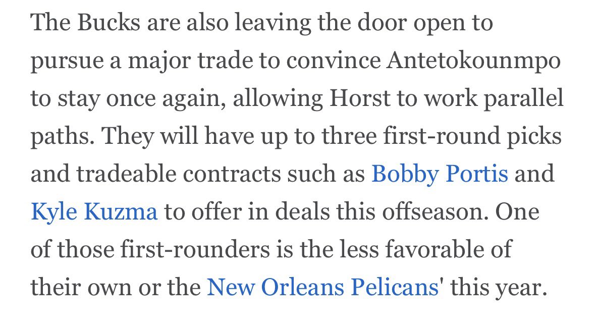 TheBucksHouse's tweet photo. @ShamsCharania Not surprising that they’re taking calls. Also not surprising Shams didn’t include some version of this in the headline https://t.co/wOH5tHDsLh