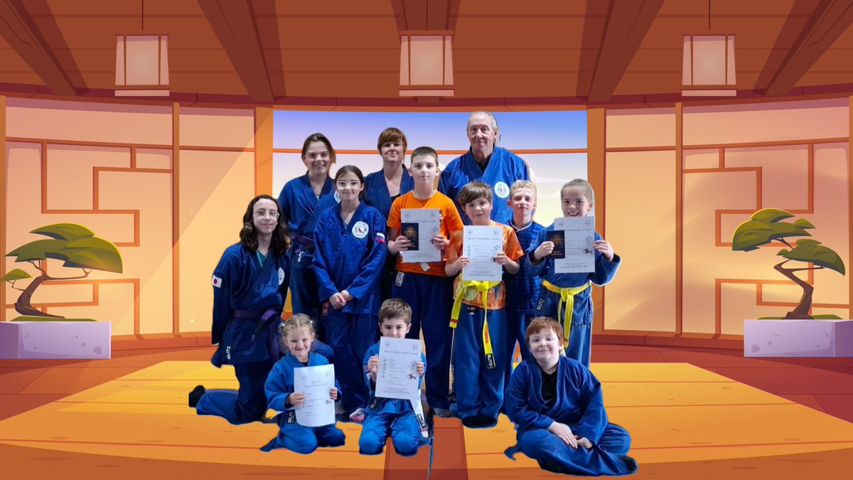 bkjja's tweet photo. Saturday 9th May was a busy time in the Litherland Sports Park dojo.
Shihan Peter Smith was the examiner for the gradings
Lily B received a Junior Warrior award. Harry became Mon White.
Vadim was promoted to Mon Yellow, Jason and Lily R received their Mon Orange certificates. https://t.co/dXblPmY6Lu