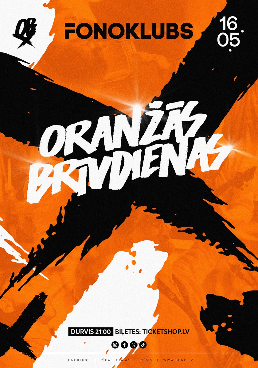 FonoKlubs's tweet photo. Sestdien Cēsīs gaidāms ��pašs grupas “Oranžās brīvdienas” koncerts — ienākumi no biļešu tirdzniecības tiks veltīti Speisa piemiņas vietas izgatavošanai. 🧡 

Pavisam nesen OB izdeva pirmo dziesmu kopš Speisa došanās mūžībā, ko varēs dzirdēt koncertā.

🎫 https://t.co/xkmZD7xUp9 https://t.co/LrBWI3uYlm