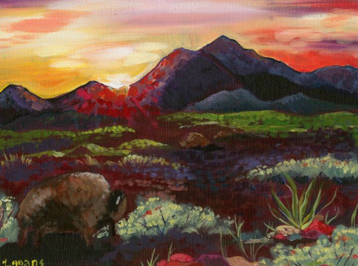 GoansArtRoom's tweet photo. Art of the Day! "An Evening With Buffalo". Buy at: https://t.co/yxg67H6HIH https://t.co/dcn7kyjSNY