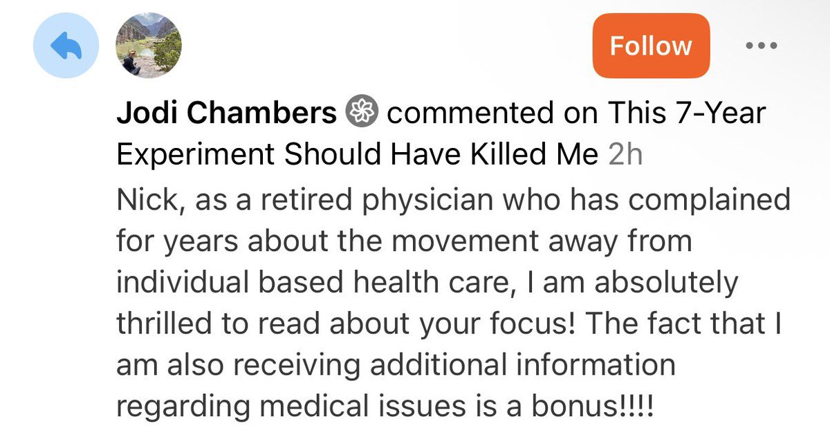 nicknorwitz's tweet photo. Five points for you, Mr Scott (link below)

First, hoFH children with similar levels and lesser cumulative LDL exposure have had fatal events. 

Second, I think it’s “stupid” for you to presume to know what I’ve been told by physicians on my journey as a patient. 

Third, I think it’s “extremely dishonest” of you to completely avoid presenting the results as I present them in the context of the literature, methodology, and other cases. 

Fourth, for those who actually read the content, it seems like the majority opinion is positive. Cc @TuitNutrition (thanks)

Fifth, I’ll have more to say when the paper (accepted), is published. So if this is hitting a nerve…. I suggest you reserve some cortisol for what’s coming next so you don’t burn out your adrenals, respectfully. 

For those who want early access they can see my newsletter from today at Substack 

https://t.co/lOeBDS2Fma
