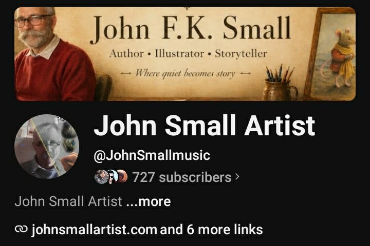 JohnSmallArtist's tweet photo. My YouTube channel is built around the creative world I’m building; illustration, storytelling, nature, music, &amp;  reflects on seeing the world differently.
If this sounds like something you’d enjoy, I’d be grateful if you check it out &amp; subscribe.
Link is in the first comment. 🙏 https://t.co/vOIxgRBTWh