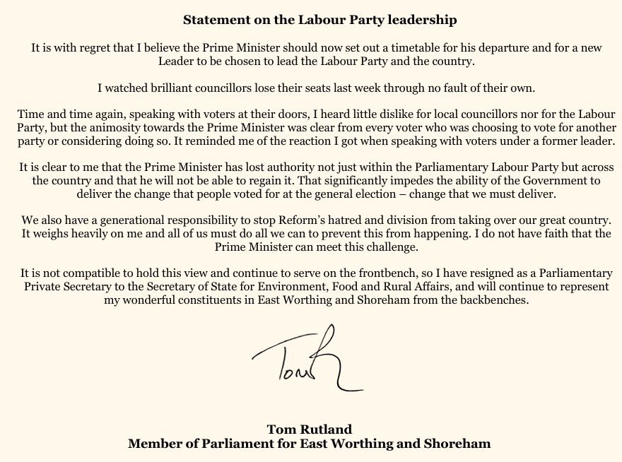 Tom Rutland MP tweet media
