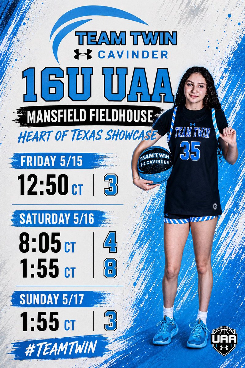 35Avary's tweet photo. 🫶Heart of Texas 🤍🩵 @teamtwin_uaa 16U UAA schedule https://t.co/C0TEvzzJV0