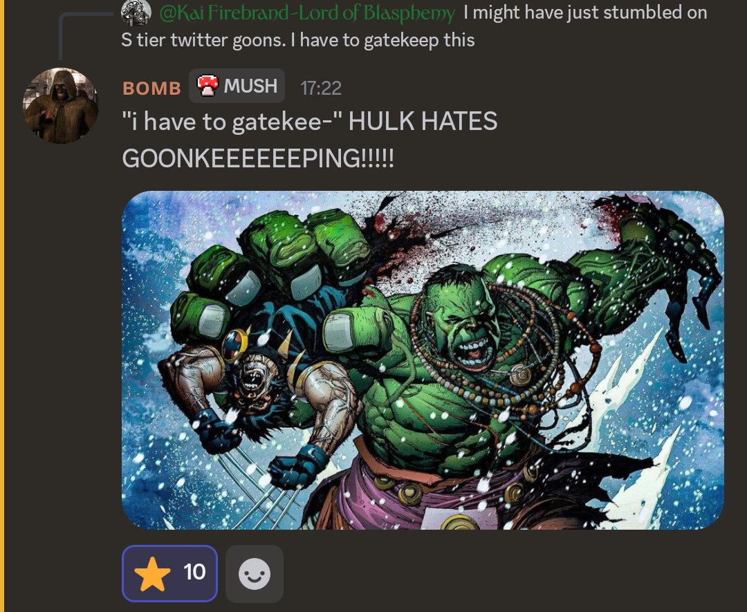 The average interaction in the Legion of Goon