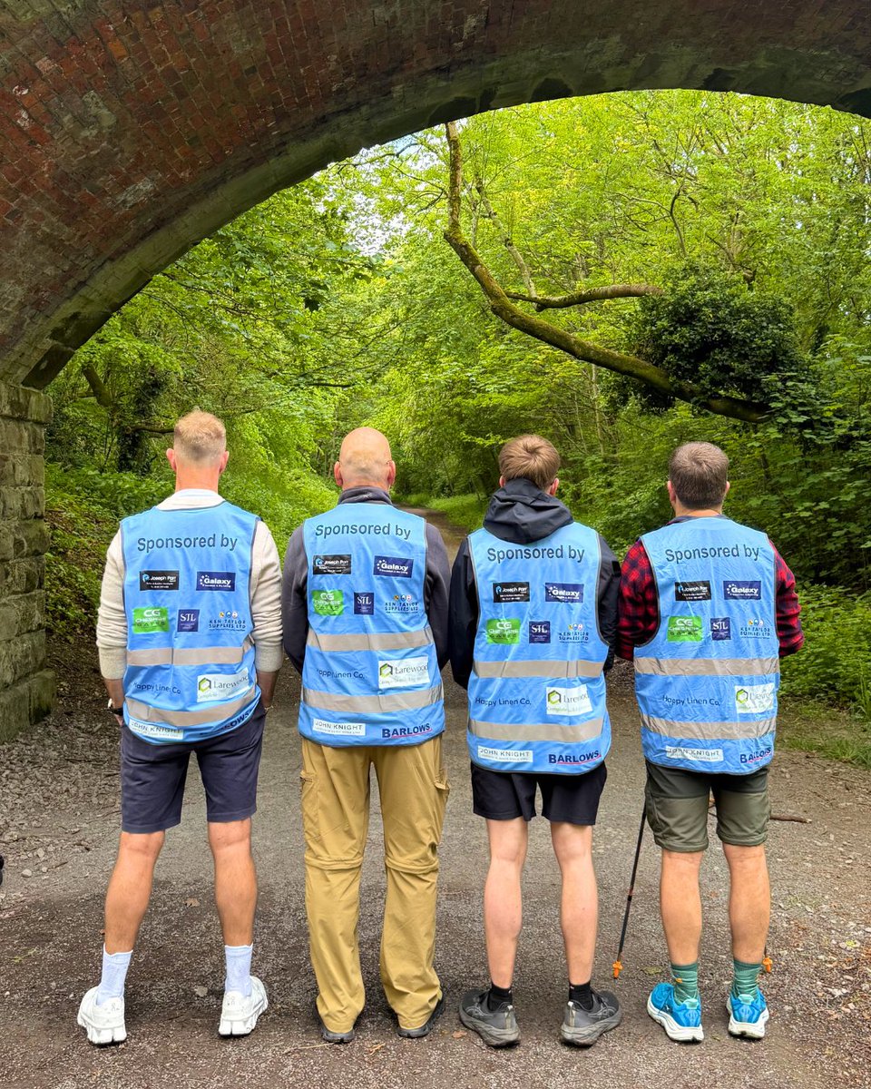 Shortconstruct's tweet photo. Day 1 completed! ✅🥾

Since being waved off by the team at HQ in Cheadle this morning, the Not So Short Walk team has made great progress, covering 41.23km and reaching Frodsham, their first stop after nine hours on the road.

Follow our 184km trek to see what tomorrow brings! https://t.co/RtwW2RQcFR
