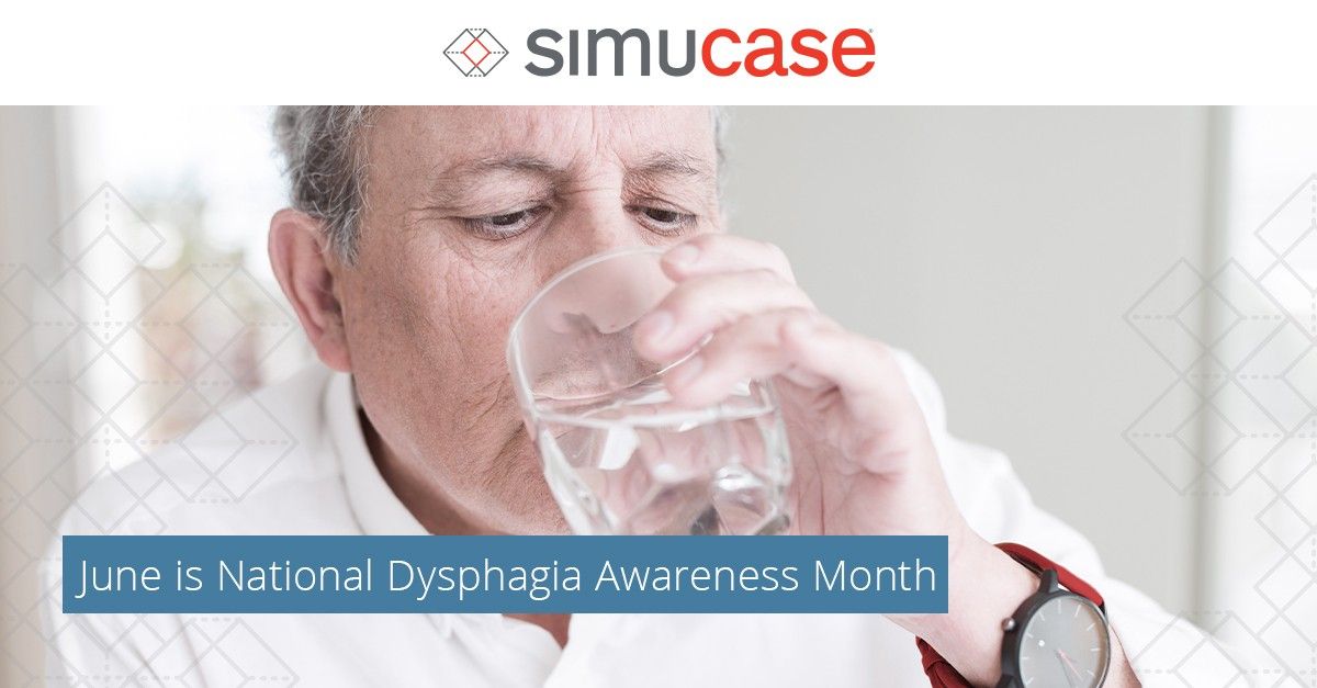 Simucase's tweet photo. It's Dysphagia Awareness Month! You can increase your #dysphagia awareness by learning with our video library of patients like Joseph and Nick! https://t.co/rmPusmJmQs https://t.co/DGIMIPrvs1