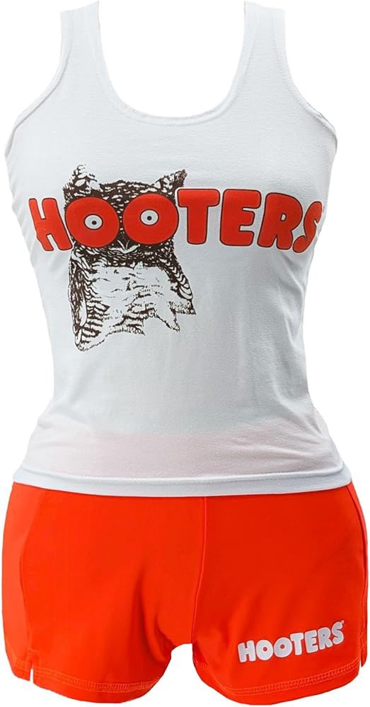 【美品】【激レア】HOOTERS タンクトップとショートパンツ セット Kimiko five tails wearing a hooters outfit doodle 2 different