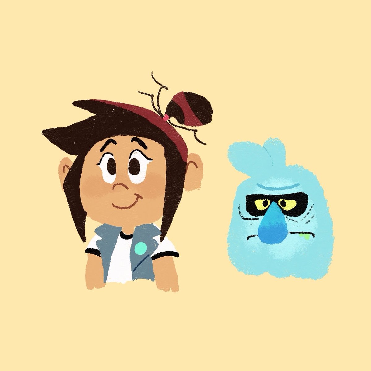 Molly and Scratch from the hit show The Ghost and Molly McGee