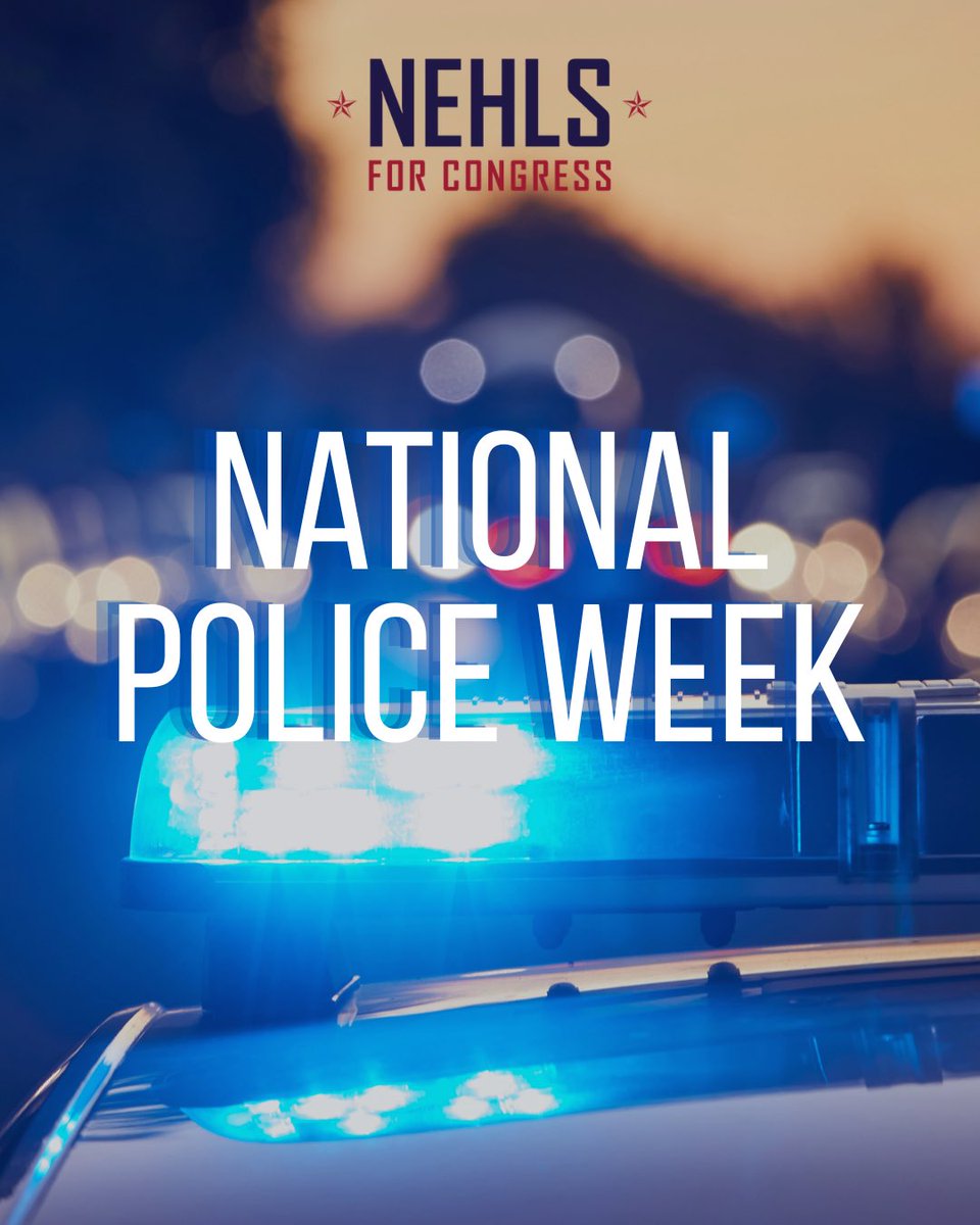 TreverNehls's tweet photo. On National Police Week, I want to take a moment to thank the hardworking men and women in blue who protect and serve our communities. 

As a former law enforcement officer, I know the sacrifices our law enforcement officers make. 

Today, make sure to thank a police officer. https://t.co/v3nGfEkAS2