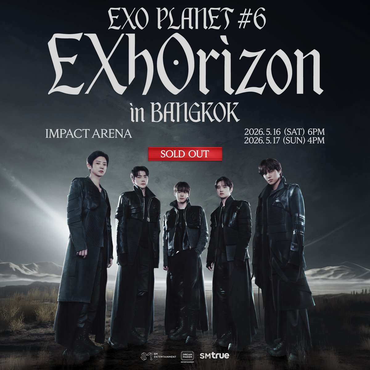 IMPACTArenaTH's tweet photo. EXO PLANET #6 - EXhOrizon in BANGKOK
พบกันที่อิมแพ็ค อารีน่า

16 พฤษภาคม 2026 (เสาร์) เวลา 18:00 น.
17 พฤษภาคม 2026 (อาทิตย์) เวลา 16:00 น.

#EXO #엑소 #weareoneEXO #EXOPLANET #EXhOrizon #EXhOrizon_in_BANGKOK #SMTrue #IMPACTArena #IMPACTArena2026 #อิมแพ็คอารีน่า https://t.co/DkavnDQzmY