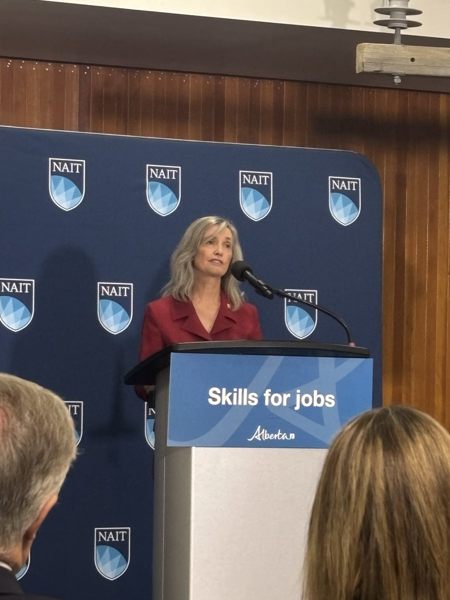 KalenAnderson's tweet photo. Great to be in attendance at the media launch of the @NAIT Advanced Skills Centre construction funding announcement from @YourAlberta this morning on behalf of @bildedmonton and with @BILDAlberta’s Leah and Laara https://t.co/5Bt45N6k7j
