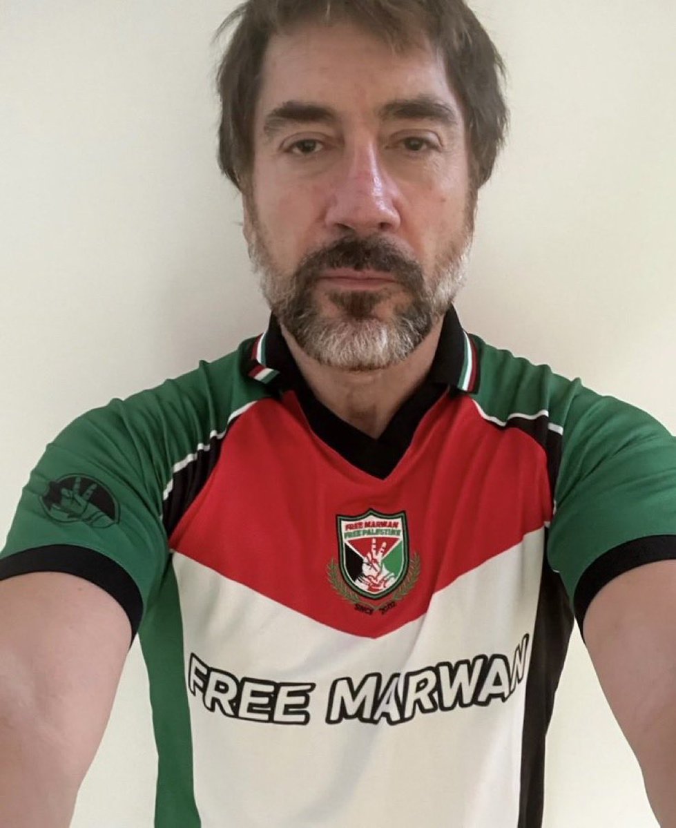 Javier Bardem is not supporting “Palestinians”, he is supporting a murderer. 

He is openly advocating for the release of Marwan Barghouti — someone that has been convicted in a court of law of FIVE homicides, among them a Greek national and an Arab Israeli citizen. 

Marwan