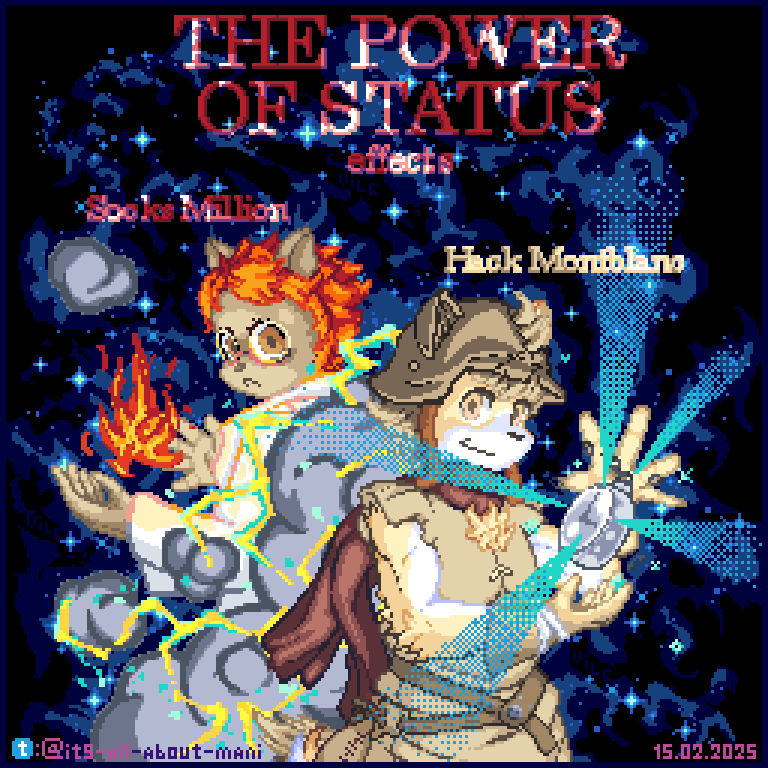 VUnnormal's tweet photo. Huh, forgot I drew this a while ago. I guess I just don't really like doing fanart that much...

To tell the truth, I am yet to finish the 3rd installment. But I will get there.

#FugaMelodiesOfSteel #Fuga #SocksMillion #HackMontblanc #pixelart #fanart https://t.co/FzcZNsbJB3