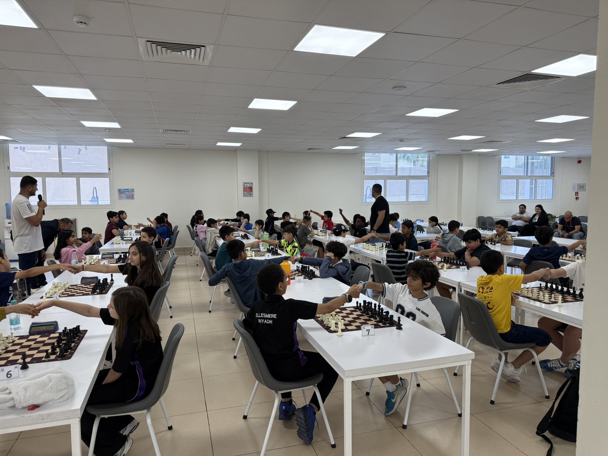 ARChessAcademy's tweet photo. What a fantastic day at Reigate Grammar School Riyadh ♟️

Over 50 young players took part in our inter-schools chess tournament in Qurtuba.

Congrats to our winners:
🥇 Yassin Soliman
🥈 Saarang Modi
🥉 Sofia El Zyoud

We’re excited for the next schools tournament on 23 May! ♟️✨ https://t.co/M3NXmIEdAq